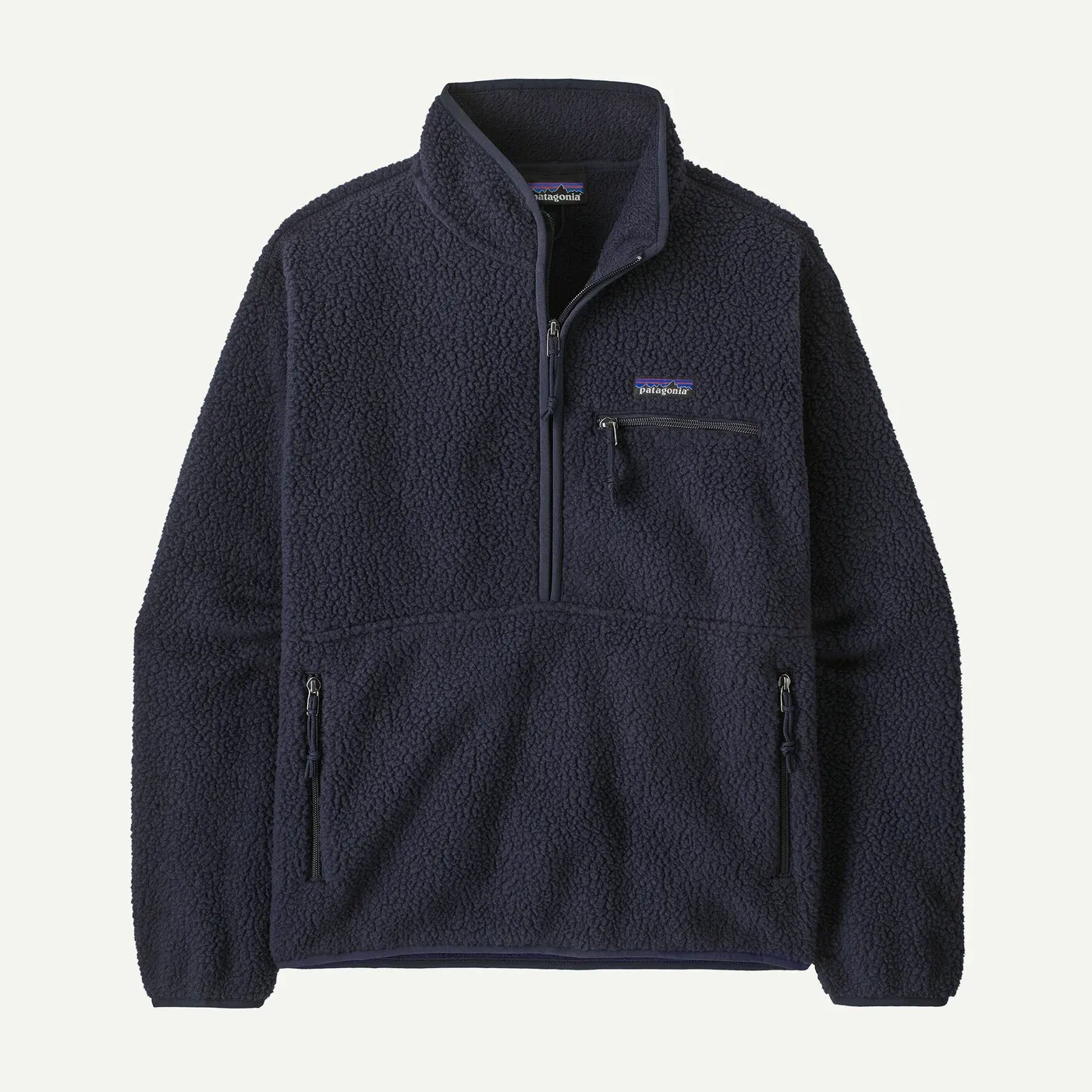 Women's Retro Pile Marsupial Fleece Pullover / Sunken Blue