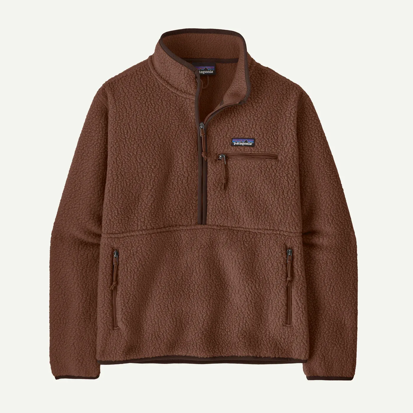 Women's Retro Pile Marsupial Fleece Pullover / Berm Brown