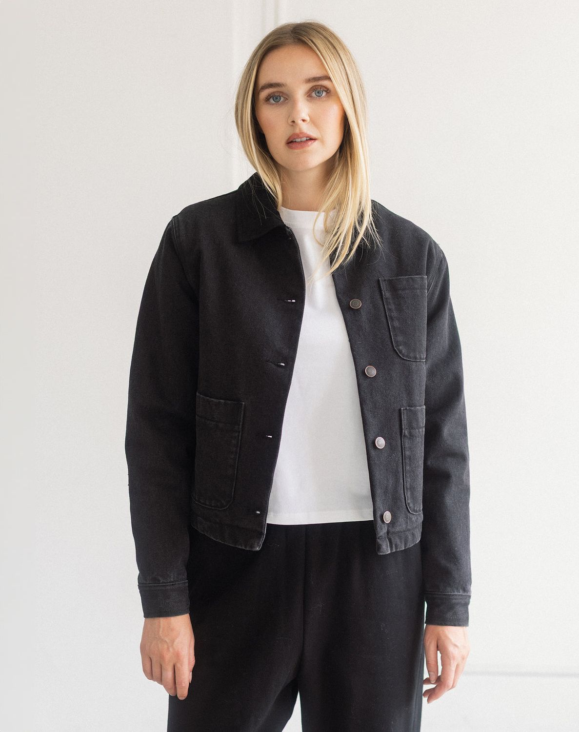 Brunette the Label / Magali Jacket / Washed Black w/Black
