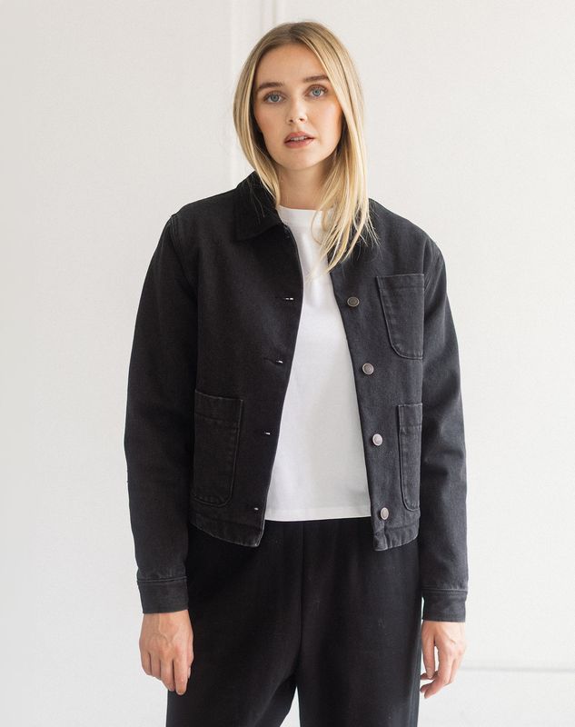 Brunette the Label / Magali Jacket / Washed Black w/Black