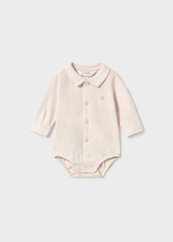 Mayoral / 2775 Infant Collared Onesie / Milk