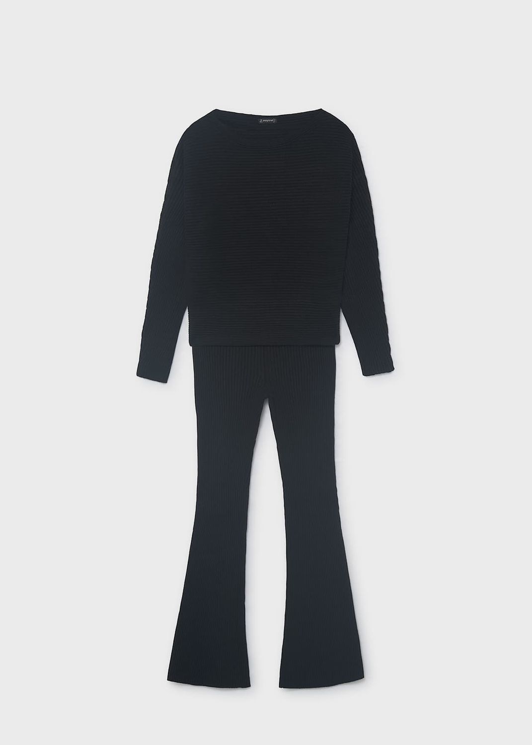 Mayoral / 7530 Girls Knit 2pc Set / Black