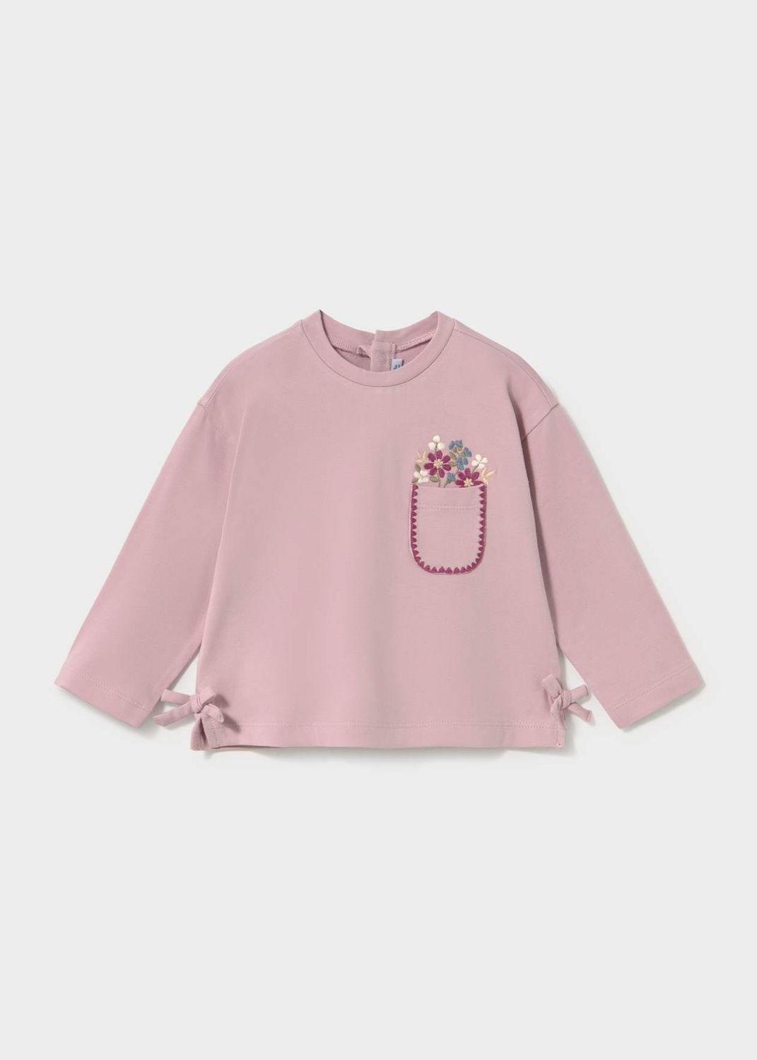 Mayoral / 2087 Infant Bow LS Shirt / Mallow