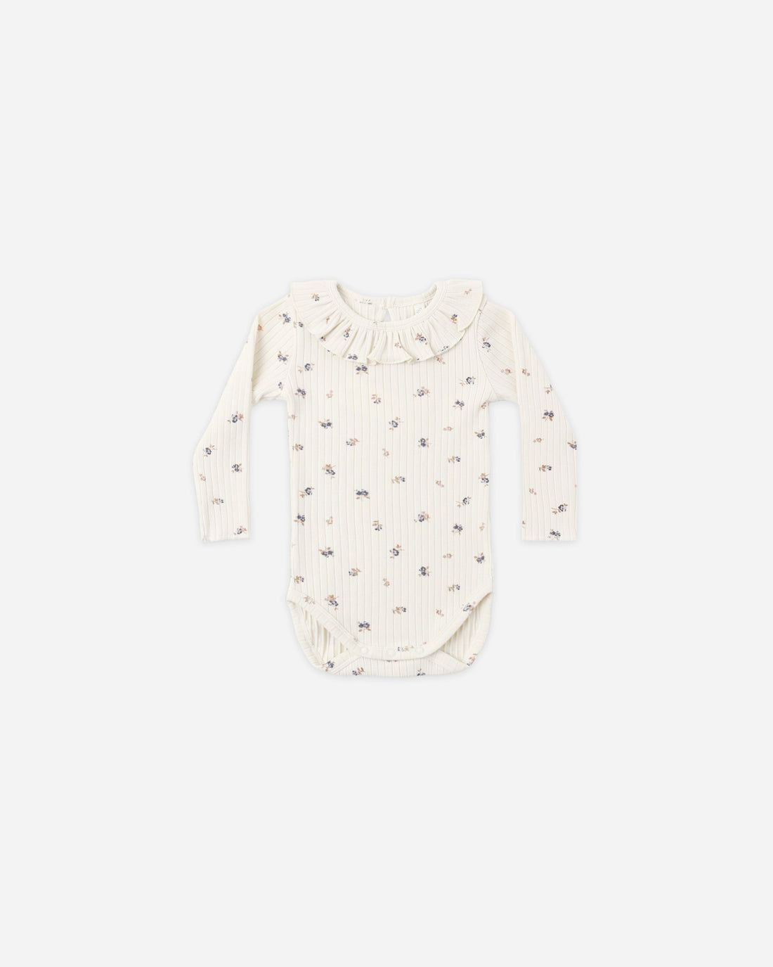 Rylee + Cru / Infant Ruffle Collar Bodysuit / Natural Ditsy