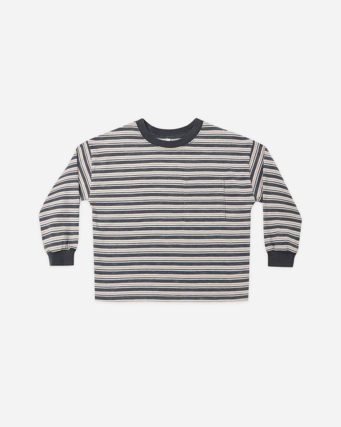 Rylee + Cru / Kids Relaxed Long Sleeve Tee / Blue Stripe