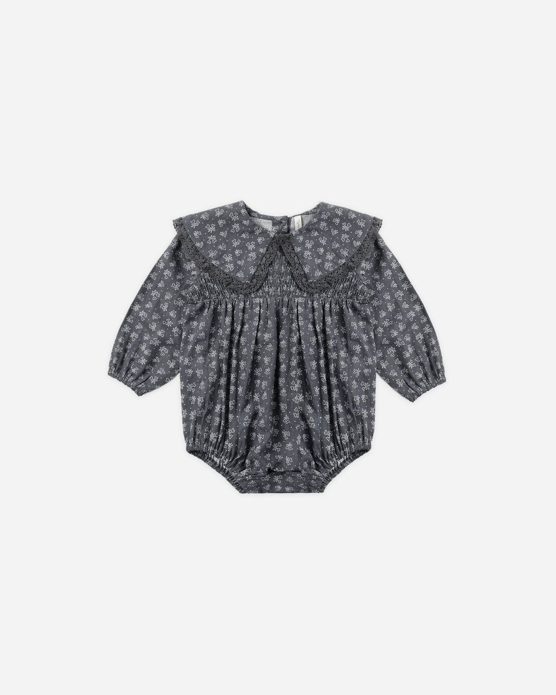 Rylee + Cru / Infant Fern Romper / Heart Ditsy