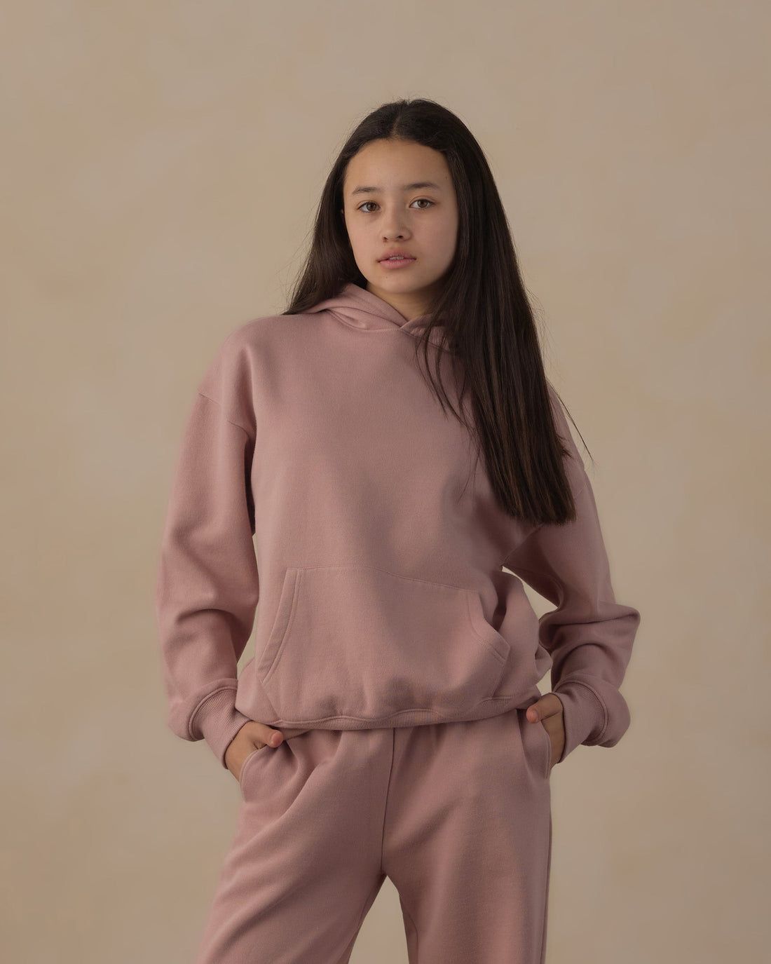 Rylee + Cru / Teen Relaxed Hoodie / Rosewood