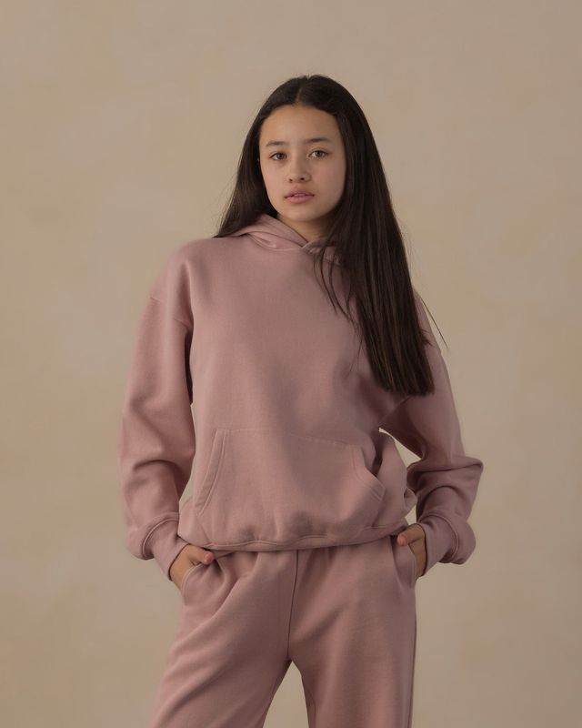 Rylee + Cru / Teen Relaxed Hoodie / Rosewood