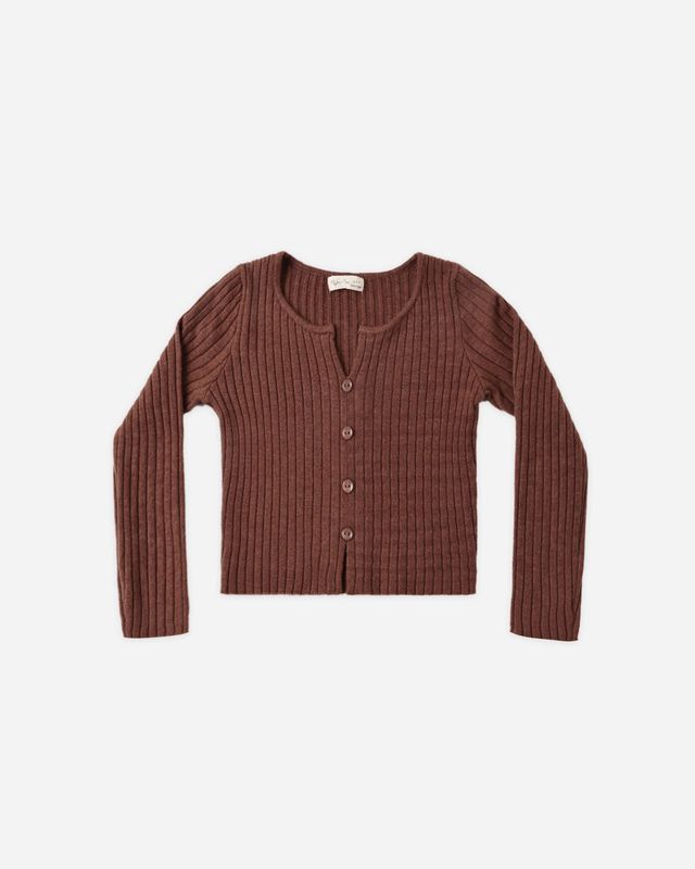Rylee + Cru / Girls Long Sleeve Knit Tee / Mulberry