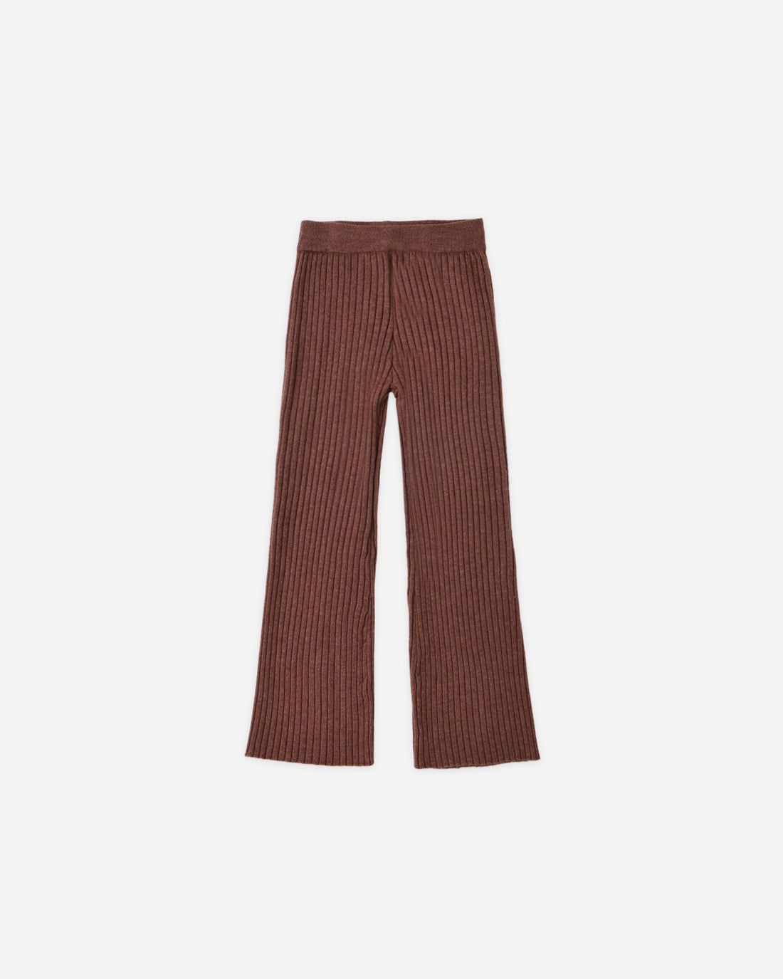 Rylee + Cru / Girls Flare Rib Pant / Mulberry