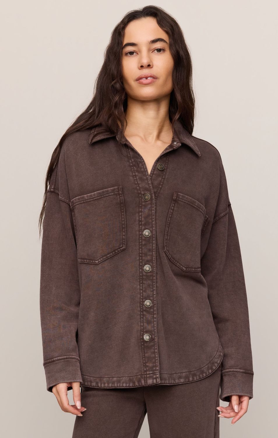 Z Supply / All Day Knit Jacket / Dark Chocolate