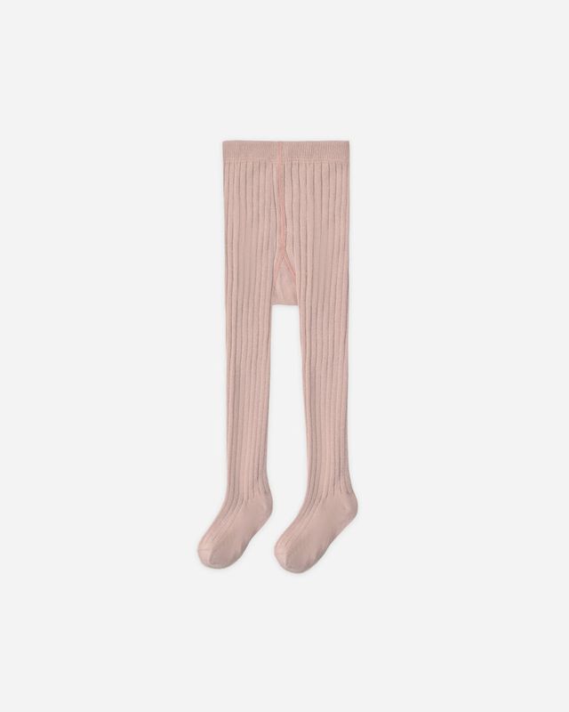Rylee + Cru / Girls Ribbed Tights / Rosewood