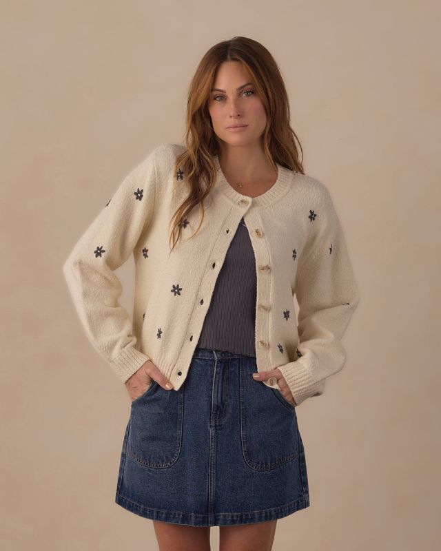 Rylee + Cru / Women's Cheyenne Cardigan / Midnight Daisies