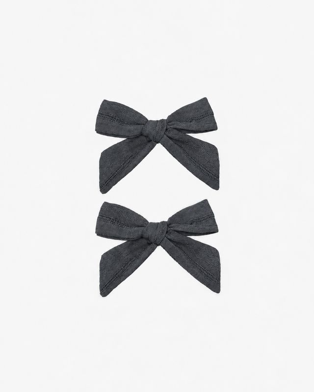 Rylee + Cru / Set of 2 Bows / Midnight