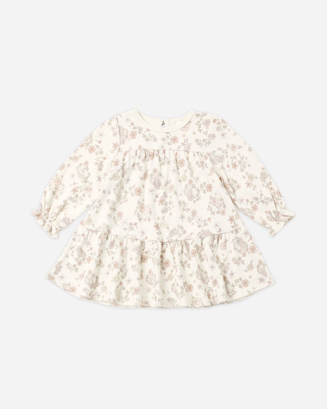 Quincy Mae / Infant Tiered Jersey Dress / Floral Vine