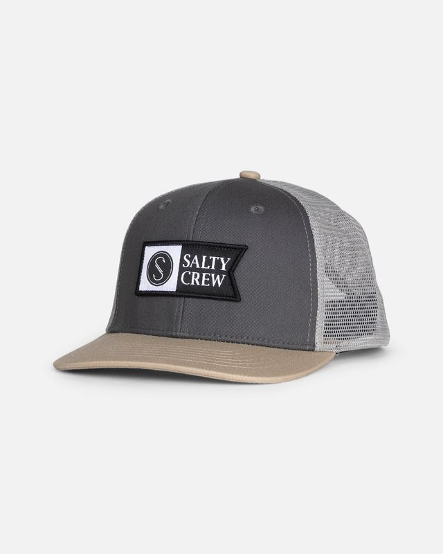 Salty Crew / Pinnacle Boys Retro Trucker / Grey/Tan