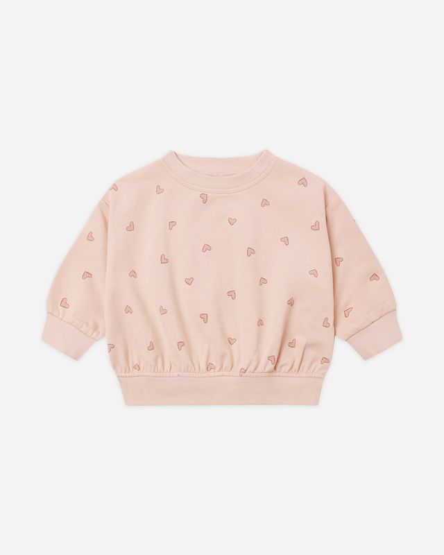 Quincy Mae / Infant Relaxed Sweatshirt / Hearts
