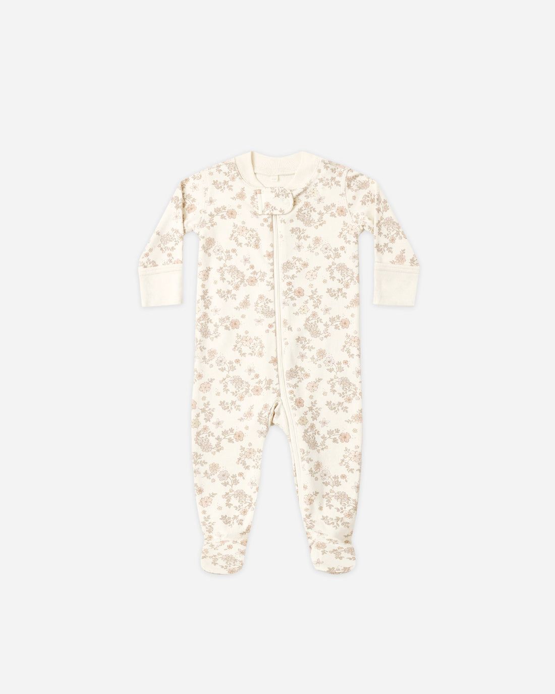 Quincy Mae / Zip Long Sleeve Sleeper Footie / Floral Vine