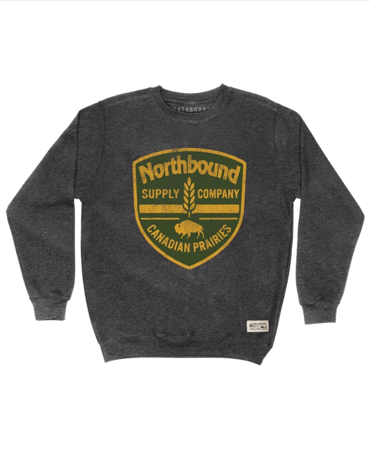 Northbound / Prarie Shield Crewneck Fleece / Charcoal Heather