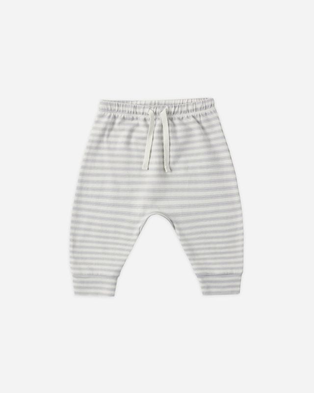 Quincy Mae / Infant Drawstring Pant / Cloud Stripe