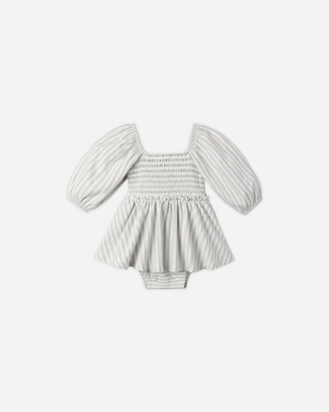 Quincy Mae / Infant Lainey Romper / Cloud Stripe