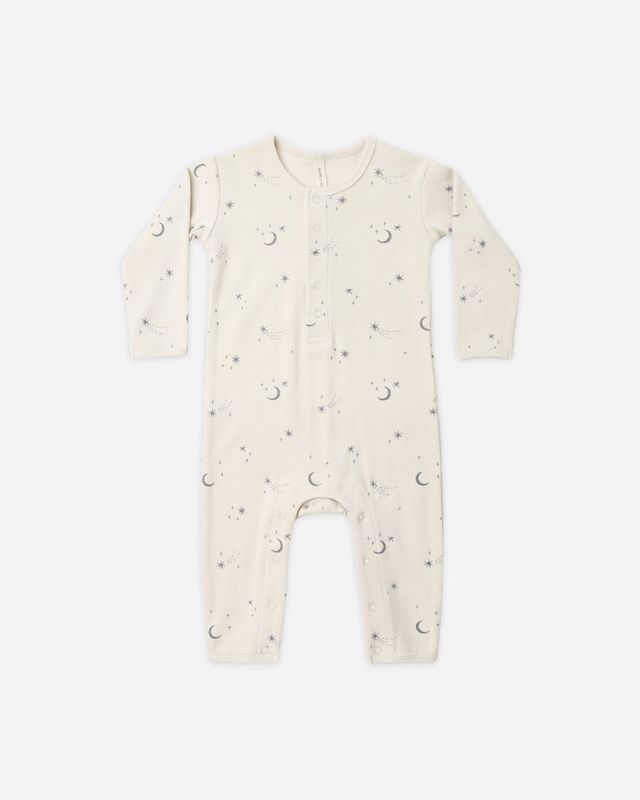 Quincy Mae / Ribbed Baby Jumpsuit / Celestial