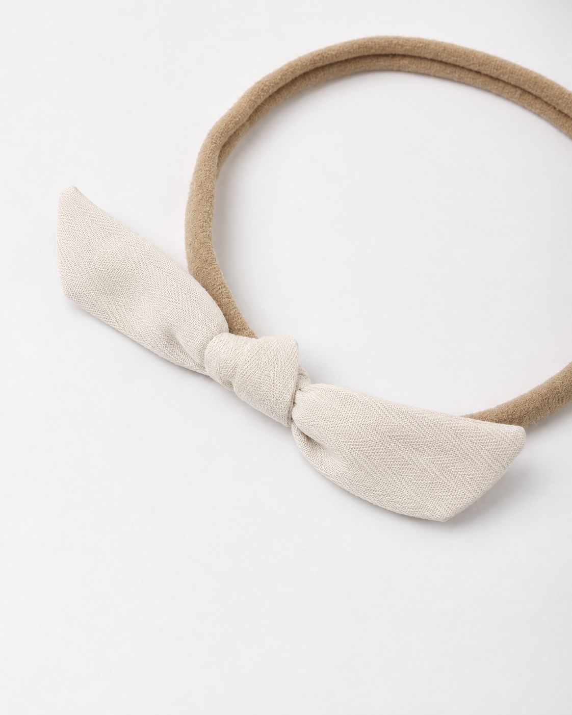Quincy Mae / Infant Little Knot Headband / Natural/Beige