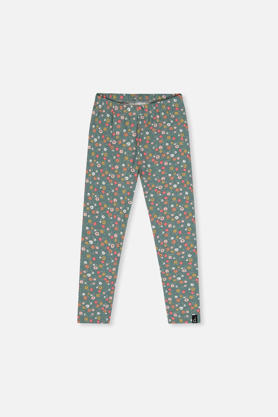 Deux par Deux / Girls Organic Cotton Leggings / Printed Ditsy Flowers