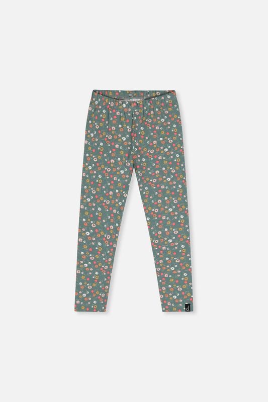 Deux par Deux / Girls Organic Cotton Leggings / Printed Ditsy Flowers