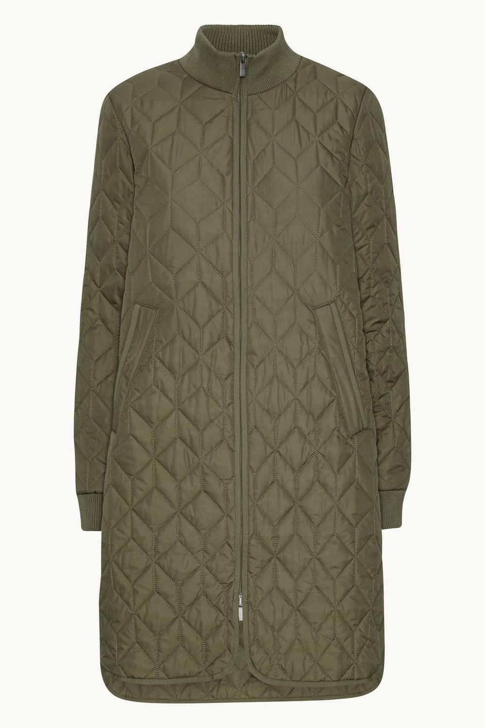 Ilse Jacobsen / Long Quilted Jacket / Army