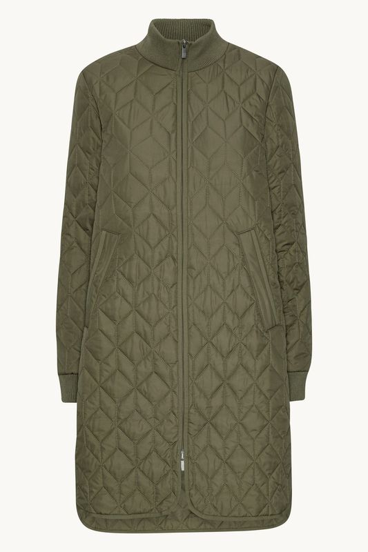 Ilse Jacobsen / Long Quilted Jacket / Army
