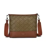 Co-Lab / 7585 / “Natasha” Woven Crossbody / Olive