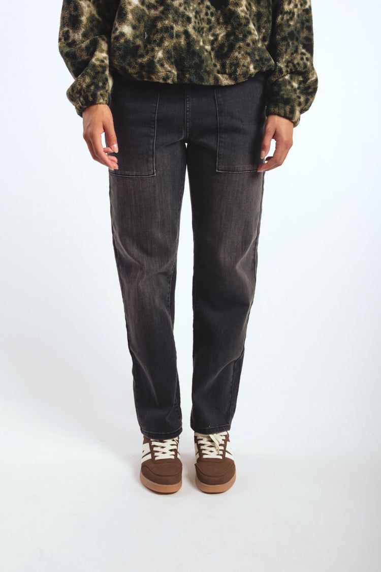 DUER / Performance Denim Harbour Pant / Black Ash