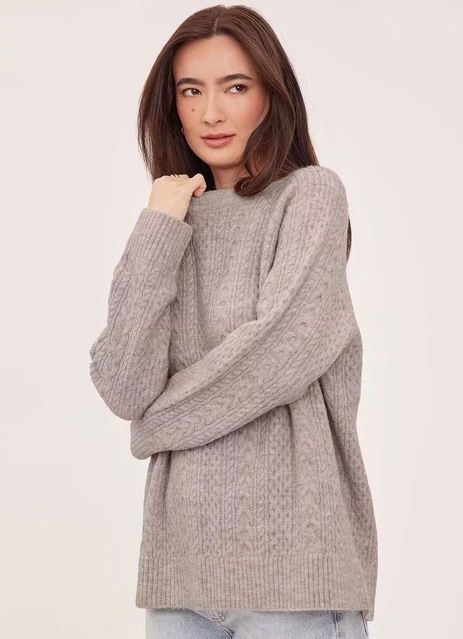 Gentle Fawn / Lori Pullover / Heather Pebble