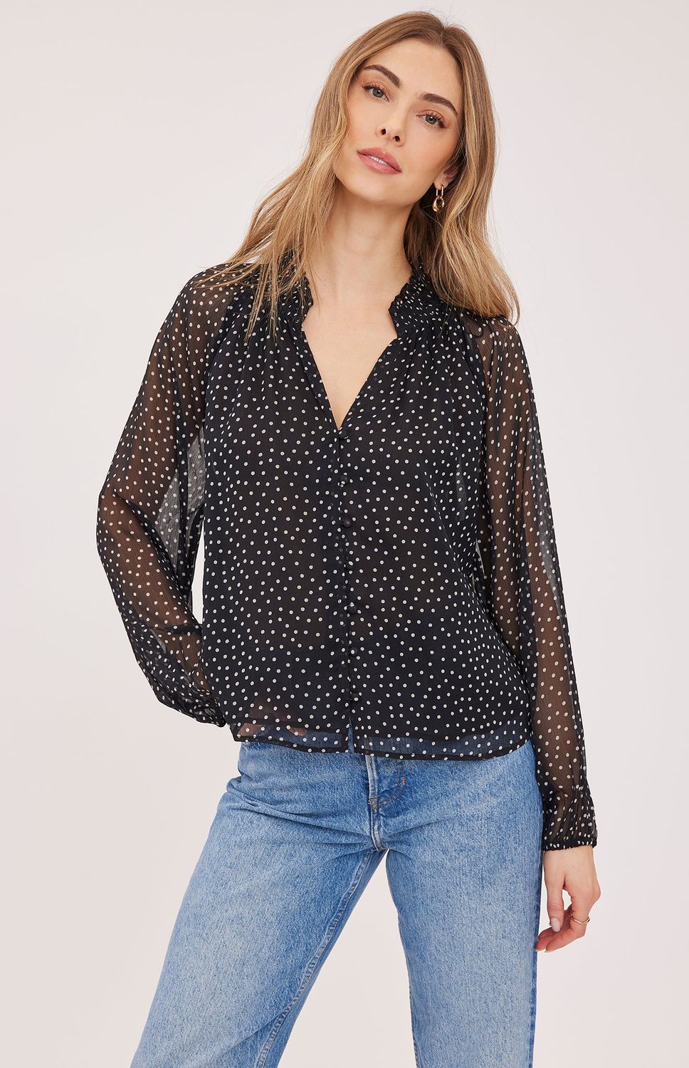 Gentle Fawn / Annie Top / Black Print