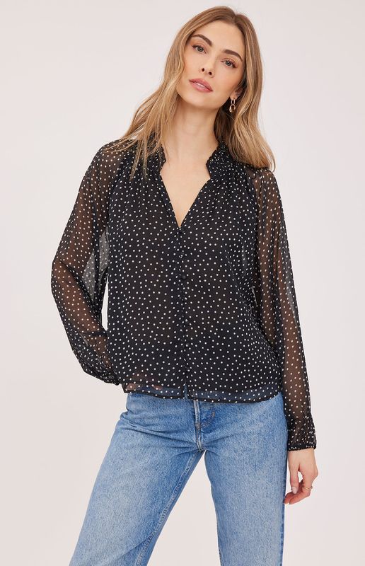 Gentle Fawn / Annie Top / Black Print