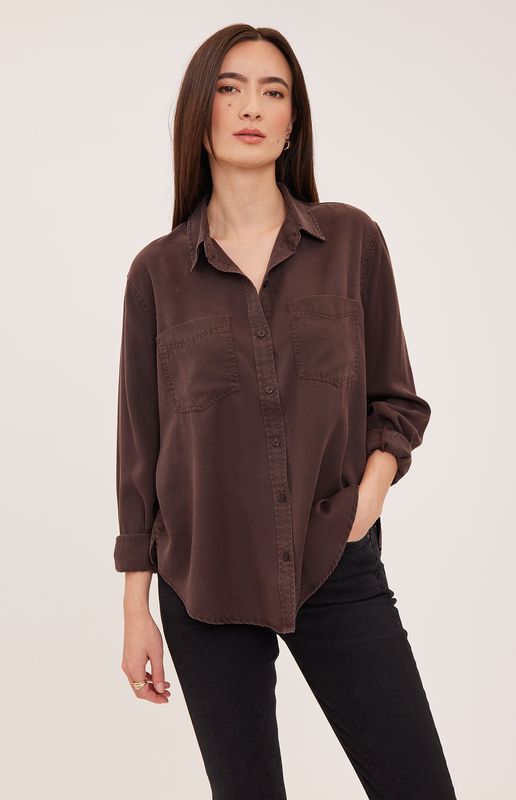 Gentle Fawn / Carmen Button Down Shirt / Washed Java