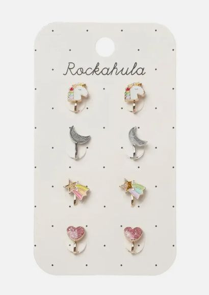 Rockahula Rainbow Unicorn Clip On Earrings 