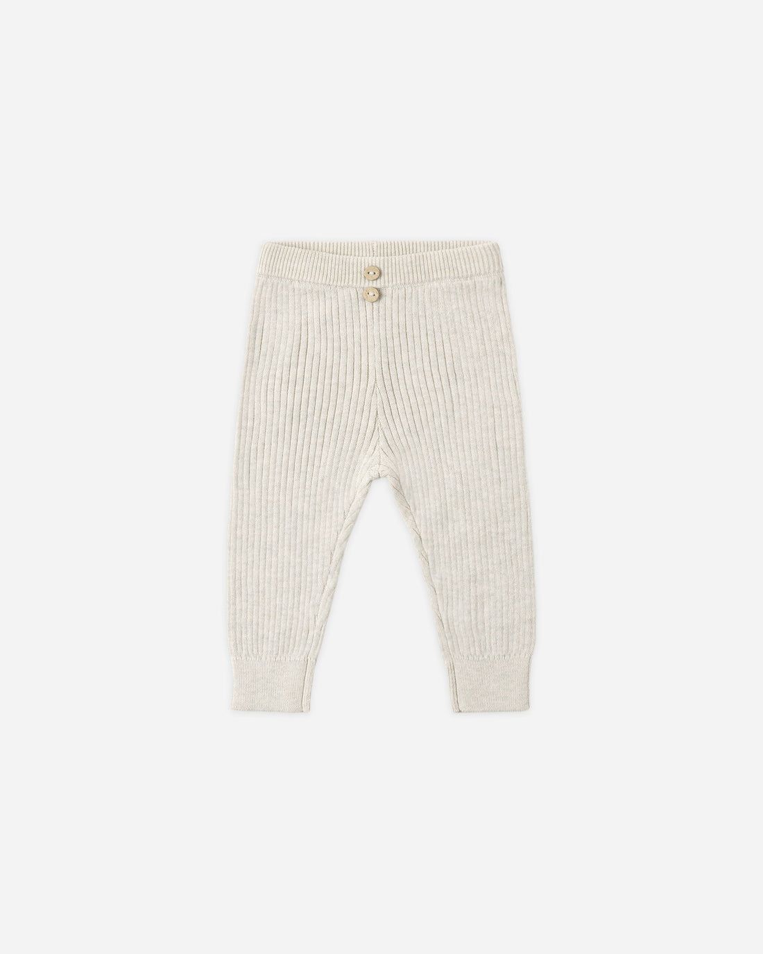 Quincy Mae / Rib Knit Legging Heathered / Oatmeal