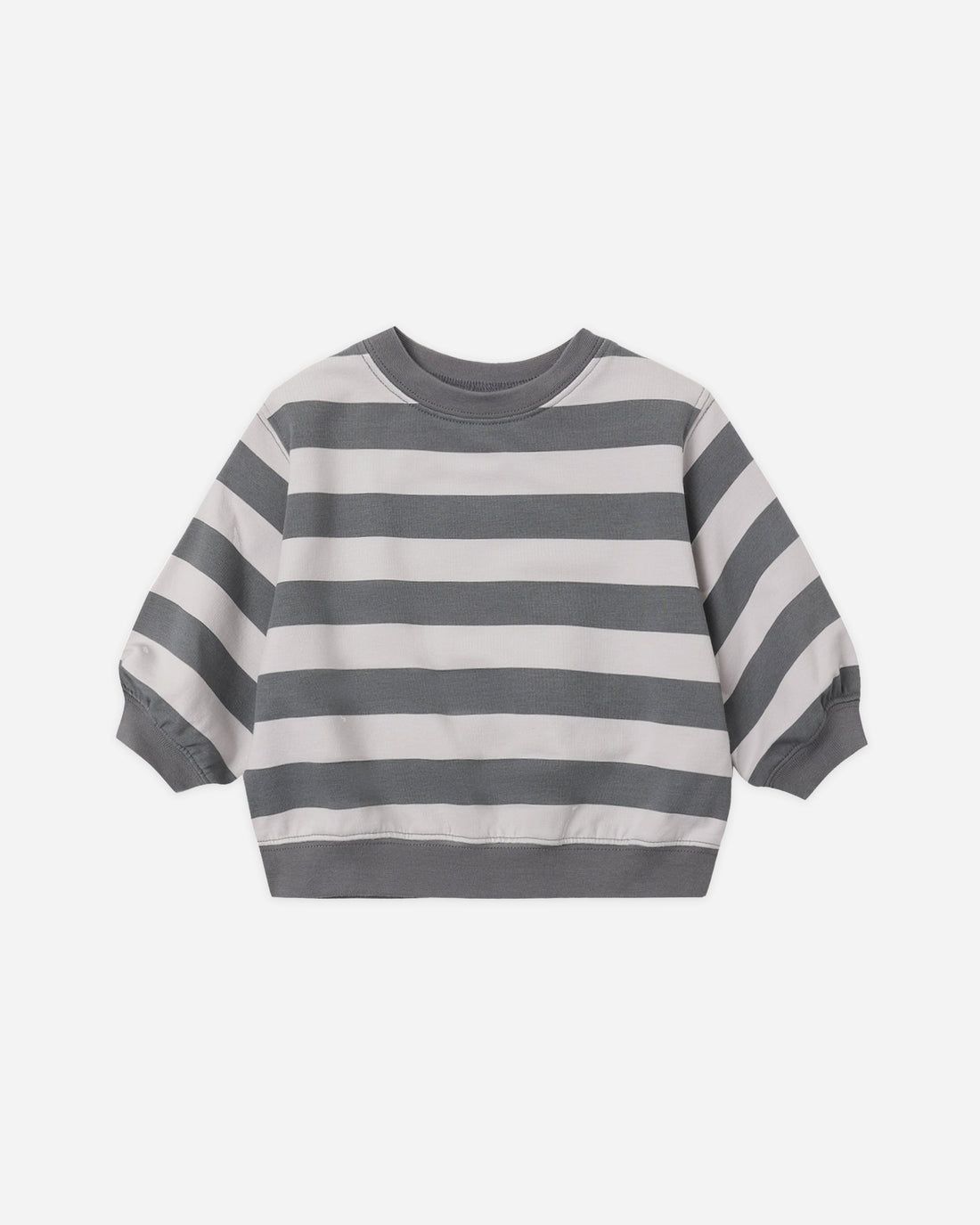 Quincy Mae / Oversized Crew Sweatshirt / Midnight Stripe