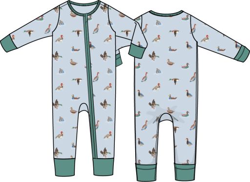 Angel Dear / Convertible Romper / American Ducks, Size: 6/12M