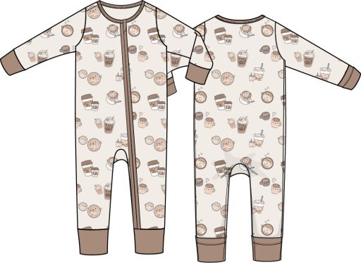 Angel Dear / Convertible Romper / Love You a Latte, Size: 6/12M