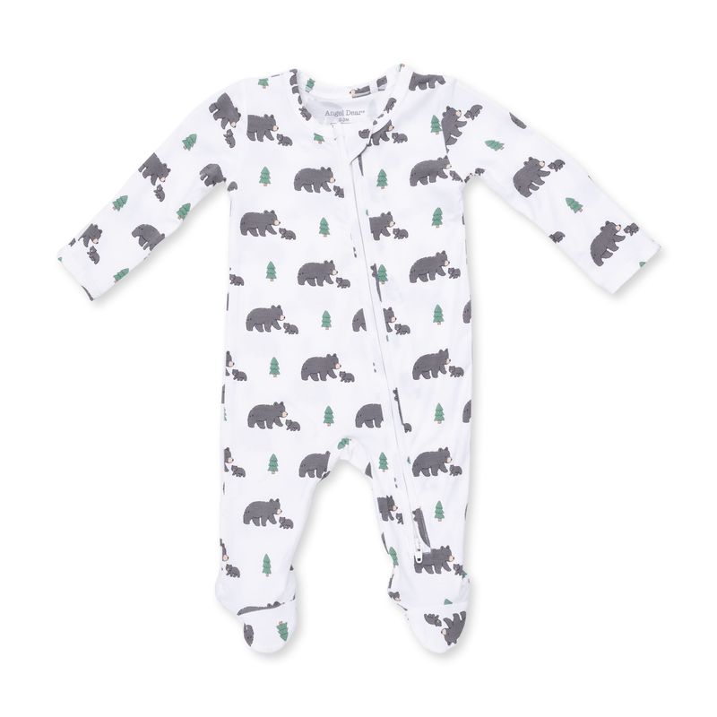 Angel Dear / 2 Way Zipper Footie / Black Bears