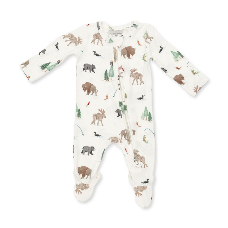 Angel Dear / 2 Way Zipper Footie / Northern Woodland Animals
