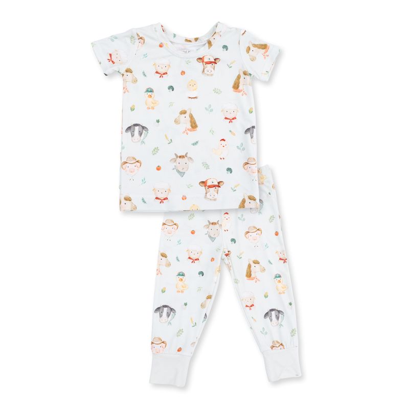 Angel Dear / Short Sleeve Loungewear Set / Baby Farm Faces