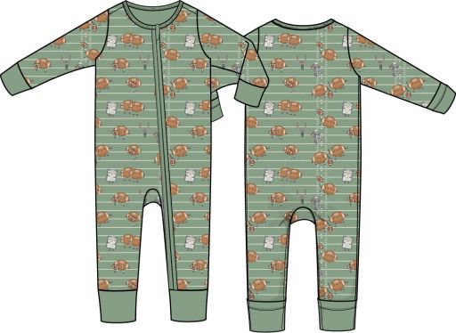Angel Dear / Convertible Romper / Footballs Playing Football, Size: 6/12M
