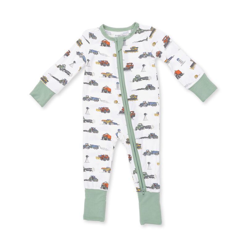 Angel Dear / Convertible Romper / Farm Machines