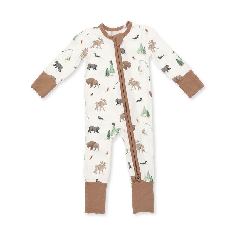 Angel Dear / Convertible Romper / Northern Woodland Animals