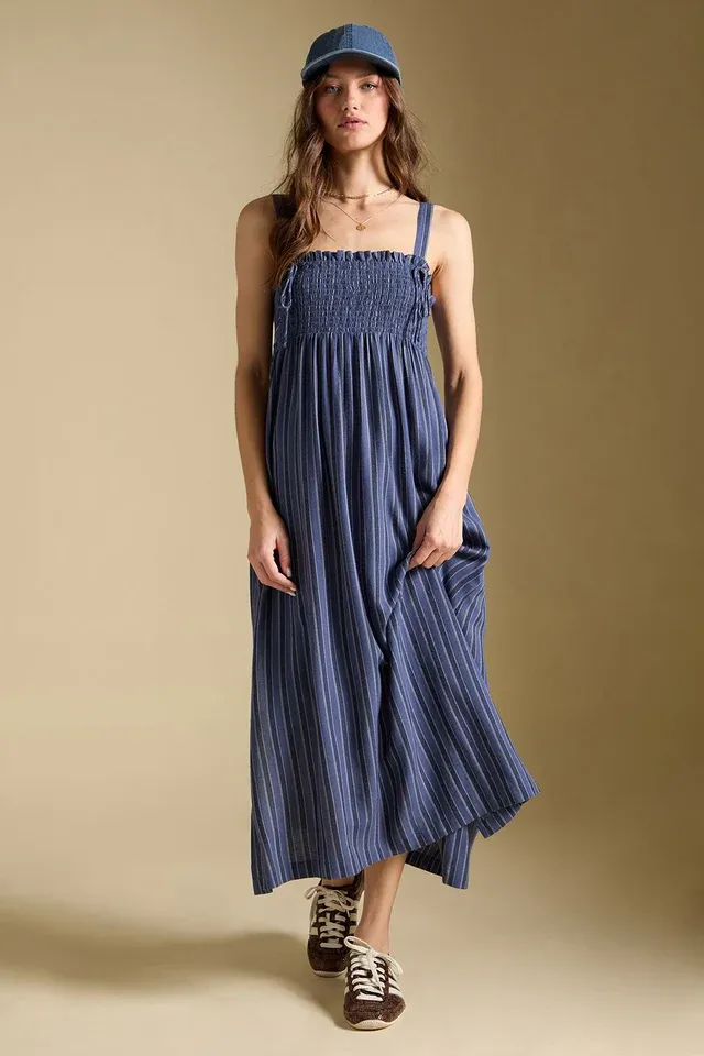 Saltwater Luxe/Charlize Midi Dress/Indigo