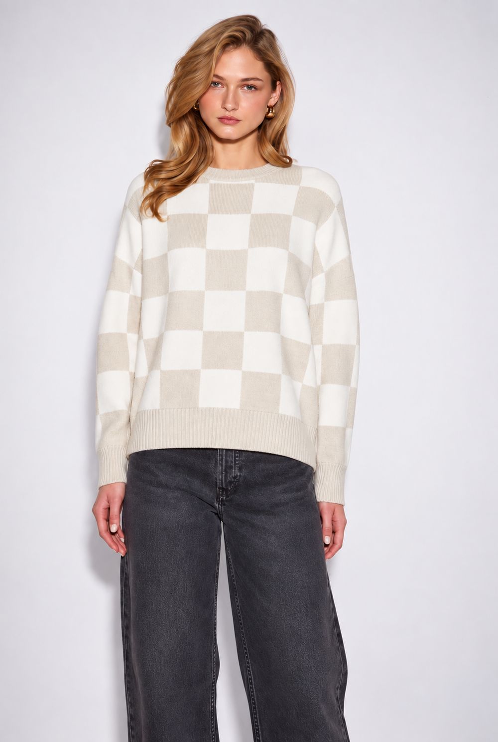 John &amp; Jenn / Hugo Sweater / Mellow Check